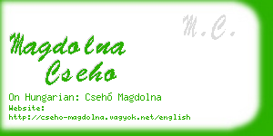 magdolna cseho business card