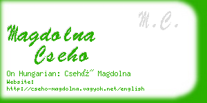 magdolna cseho business card